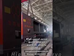 Indiase klant bedient snelle gaas-machine | Oeverbeschermingsproject