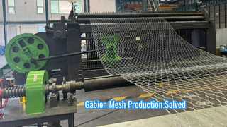 100x120 mm automatische Gabion Mesh Machine voor de productie van schanskorven