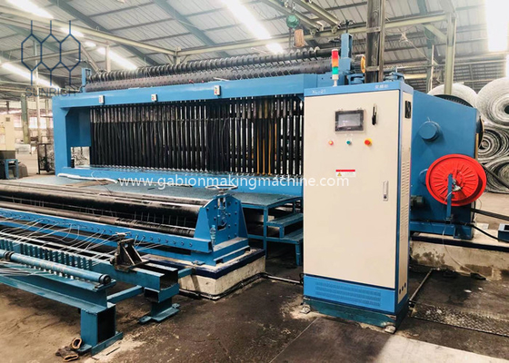 Galvanized PVC Coated Gabion Mesh Machine With 4.0mm GI Wire For 4000mm