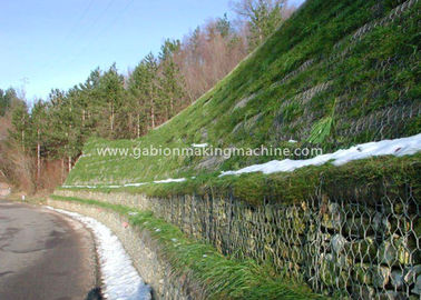 kopen De hexagonale pvc Met een laag bedekte Dozen van Draadgabion, de Versterkte Bescherming van de Gebabbelbrug online vervaardiging