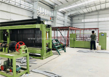 kopen Gegalvaniseerde Gabion-Machine 3300mm Machine van de Breedte de Op zwaar werk berekende Hexagonale Draad online vervaardiging