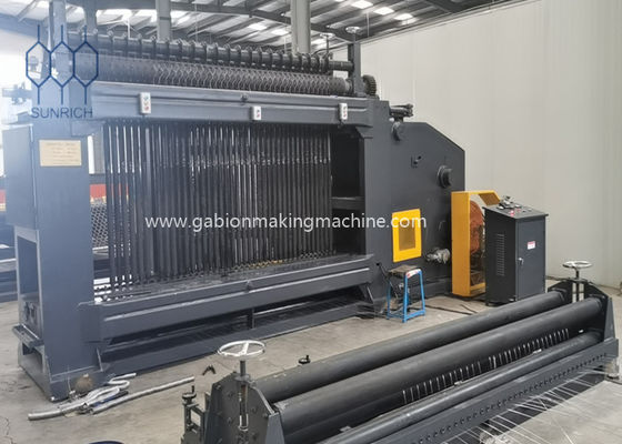 kopen 60x70mm Gabion Mesh Machine For pvc Met een laag bedekte Draad met 2300mm het Weven Breedte online vervaardiging