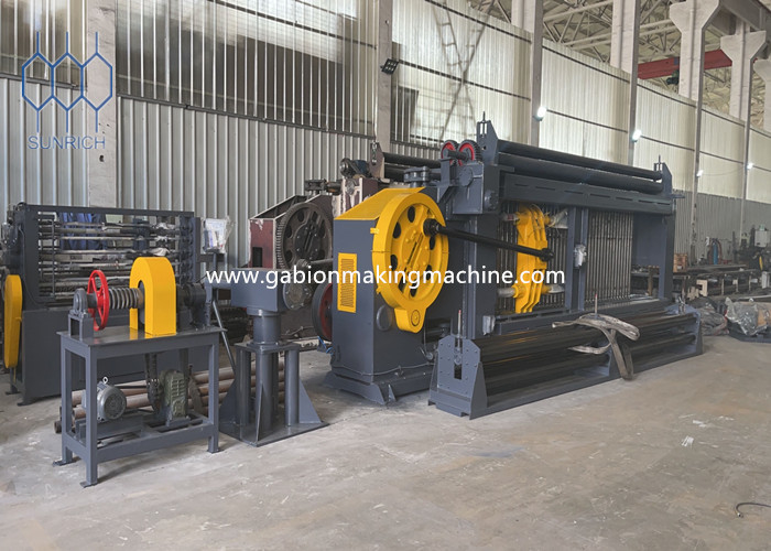Full Automatic Gabion Mesh Machine 4m/Min Speed For Making Stone Mesh