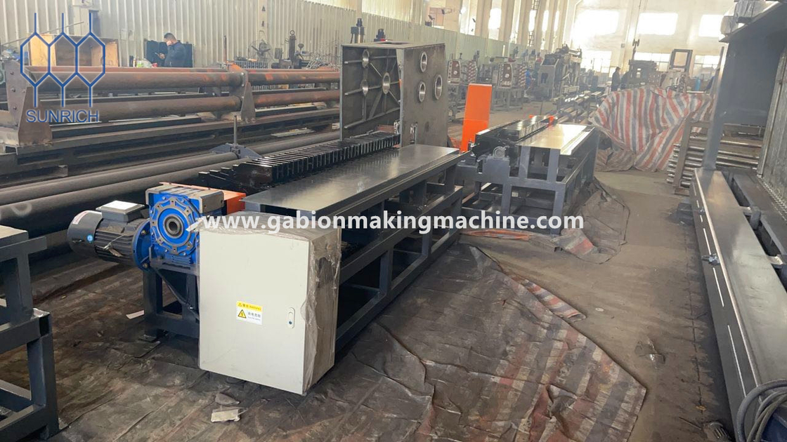 Tensile Strength 350-550N/Mm2 Gabion Production Line With 60X80-80X100MM Mesh Size And PLC Control System