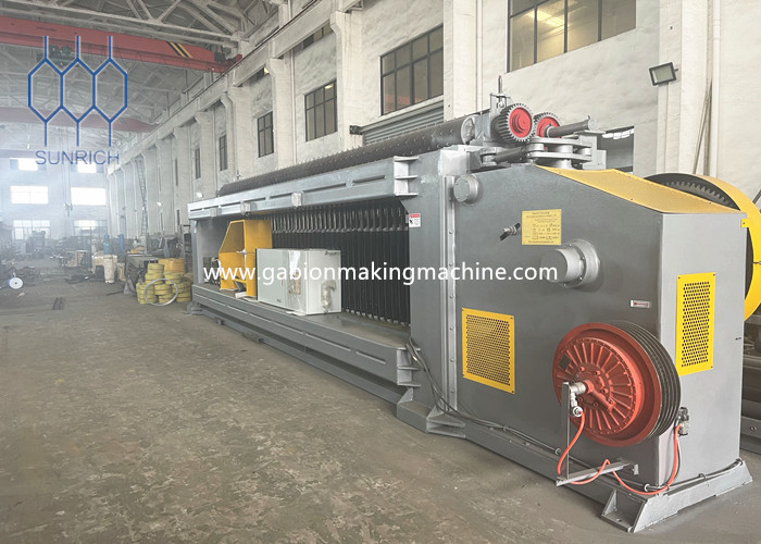 Steel Wire Rope Heavy Duty Gabion Machine With Automatic PLC Control System