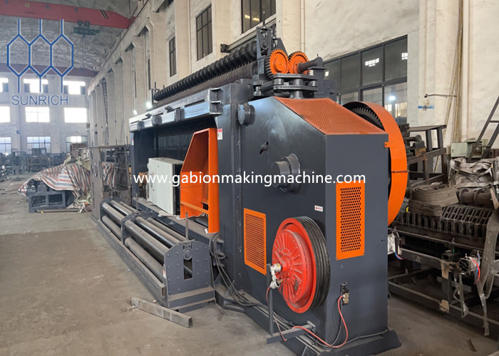 2.0-4.0mm Galvanized Wire Double Twist Hexagonal Galvanized Gabion Box Machine