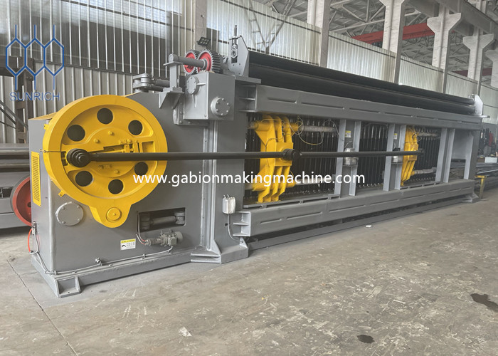 PLC Controlled Hexagonal Wire Mesh Machine Wire Mesh Gabion Box Machine With Servo Motor