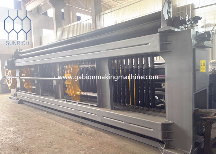 PLC Controlled Hexagonal Wire Mesh Machine Wire Mesh Gabion Box Machine With Servo Motor