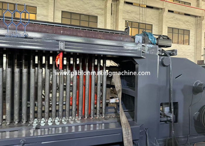 Galvanized Wire Hexagonal Mesh PVC Coated Gabion Machine 22-30kw Motor Power