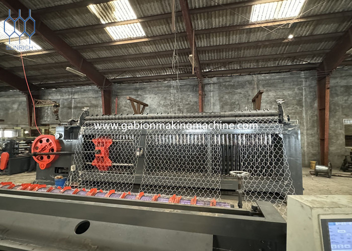 High Capacity Double Twisted Wire Mesh Gabion Box Machine With PLC Control