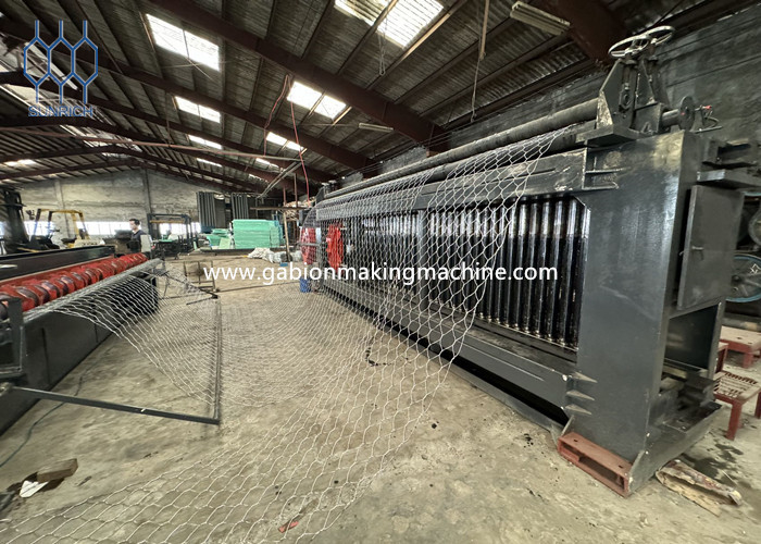 30KW Galvanized Wire Heavy Duty Gabion Weaving Machine