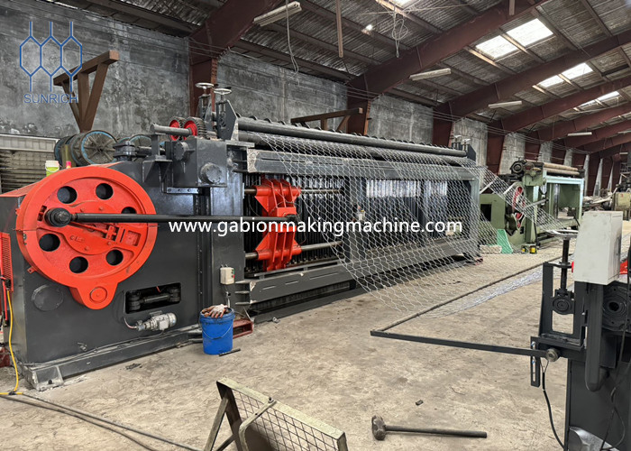 High Efficiency Gabion Mesh Machine With Galvanized Or PVC Coated Wire