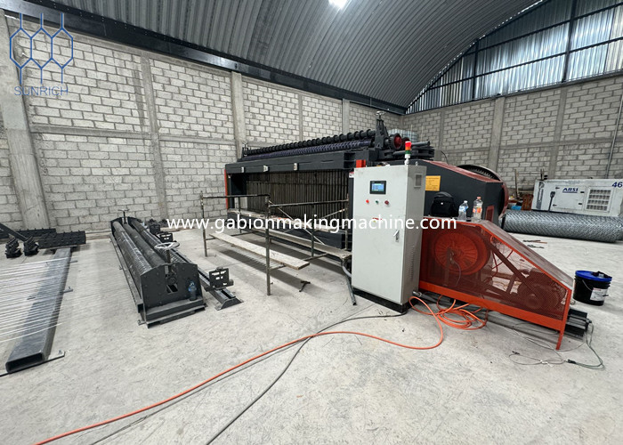 PLC Controlled Gabion Box Machine For Sturdy Steel Wire Mesh Cages