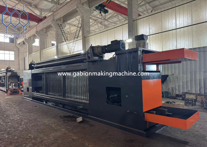 28-55mm Mesh Length Gabion Mesh Machine For 5m Width Gabion Retaining Structures