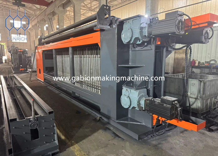 Galvanized Steel Wire PVC Coated Wire Gabion Mesh Machine Wire Mesh Production At 3-4m/min