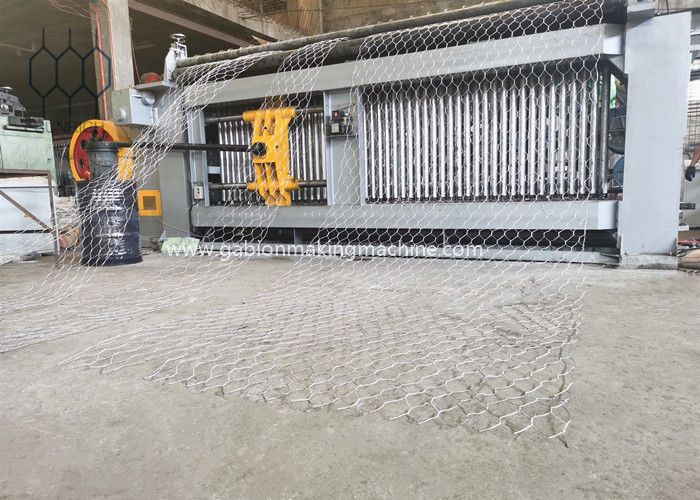 Servo Motor PLC Control Gabion Box Making Machine For Galvanised Steel Wire / PVC Coated Wire