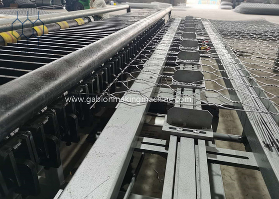 80x100mm Gabion de Verpakkende Machine van de Doosrand voor Dubbele Draai met Op zwaar werk berekende Versnellingsbak