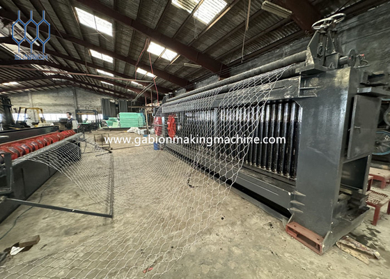 30 kW gegalvaniseerde draad zware gabion weefmachine