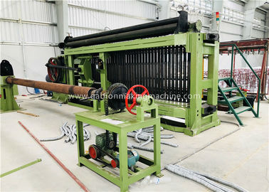 De volledig Automatische Draad die Machine, 100x120mm Gabion PLC van de Netwerkmachine Eenvoudige Controle rollen installeert