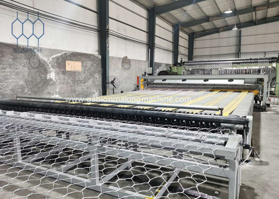 100x120mm Automatische Plc Gabion Productielijn voor 4500 Mm-Breedte Gabion Mesh Sheet