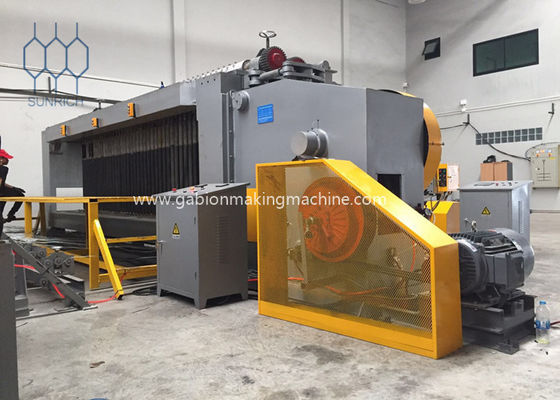 Vijf Draai Automatisch Plc Controlesysteem Gabion Mesh Machine For 4500mm het Weven Breedte